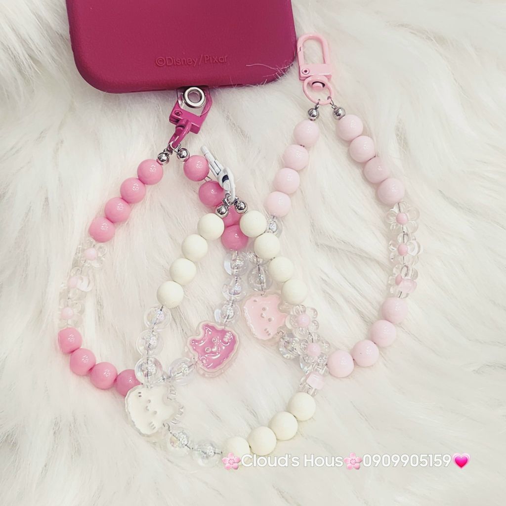 Vòng charm đeo tay hoạt hình kute Ngọc Trai icon Thỏ