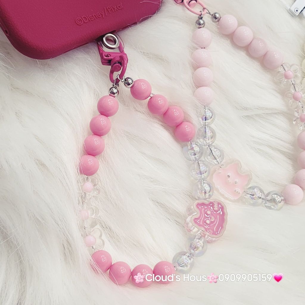 Vòng charm đeo tay hoạt hình kute Ngọc Trai icon Thỏ