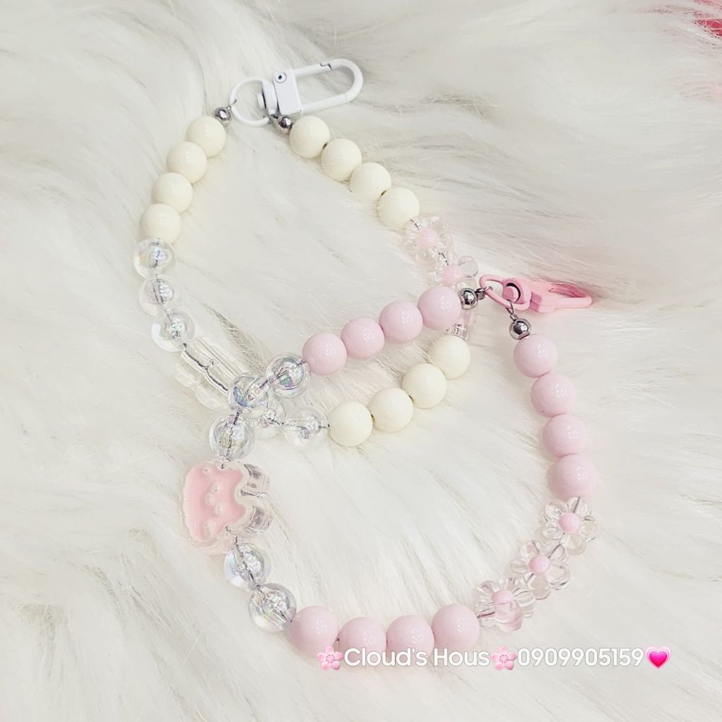 Vòng charm đeo tay hoạt hình kute Ngọc Trai icon Thỏ