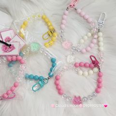 Vòng charm đeo tay hoạt hình kute Ngọc Trai icon Thỏ