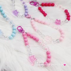 Vòng charm đeo tay hoạt hình kute Ngọc Trai icon Thỏ