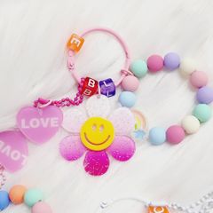 Vòng charm đeo tay hoạt hình kute Bông hoa Mặt Cười