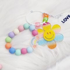 Vòng charm đeo tay hoạt hình kute Bông hoa Mặt Cười