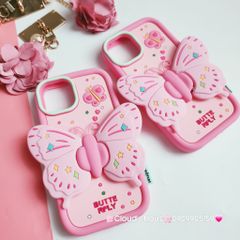 Case Ốp điện thoại iPhone Su Dẻo Con Bướm BUTTERFLY Chống dựng iPhone 11/12/13/14/15/Pro/Promax