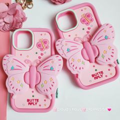 Case Ốp điện thoại iPhone Su Dẻo Con Bướm BUTTERFLY Chống dựng iPhone 11/12/13/14/15/Pro/Promax