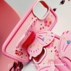Case Ốp điện thoại iPhone Su Dẻo Con Bướm BUTTERFLY Chống dựng iPhone 11/12/13/14/15/Pro/Promax