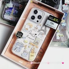 Case Ốp điện thoại iPhone Switcheasy Chính Hãng Trong Stickers Du Lịch iPhone 15Promax