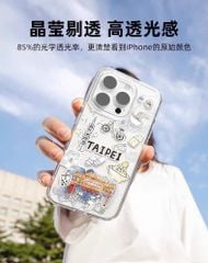 Case Ốp điện thoại iPhone Switcheasy Chính Hãng Trong Stickers Du Lịch iPhone 15Promax