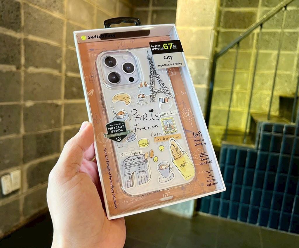 Case Ốp điện thoại iPhone Switcheasy Chính Hãng Trong Stickers Du Lịch iPhone 15Promax