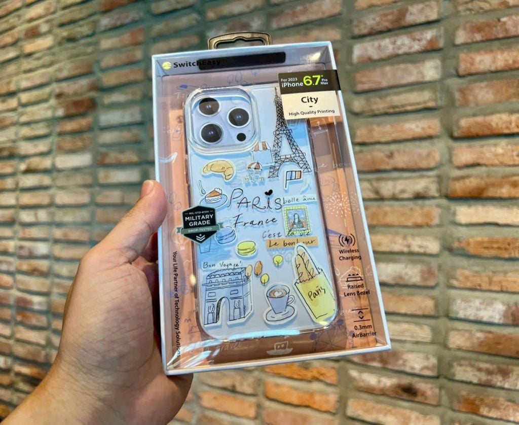 Case Ốp điện thoại iPhone Switcheasy Chính Hãng Trong Stickers Du Lịch iPhone 15Promax