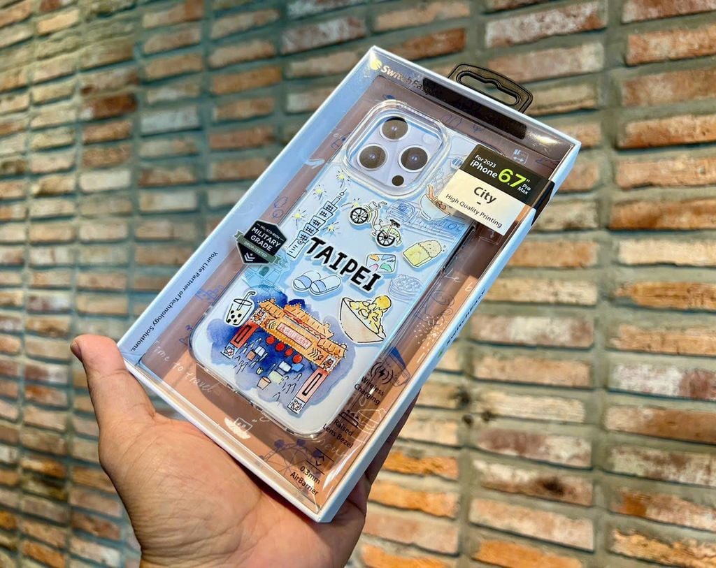 Case Ốp điện thoại iPhone Switcheasy Chính Hãng Trong Stickers Du Lịch iPhone 15Promax