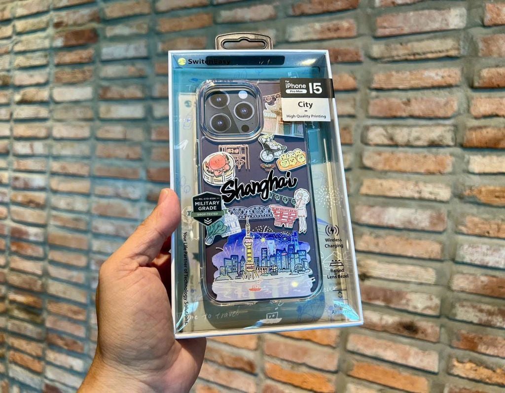 Case Ốp điện thoại iPhone Switcheasy Chính Hãng Trong Stickers Du Lịch iPhone 15Promax