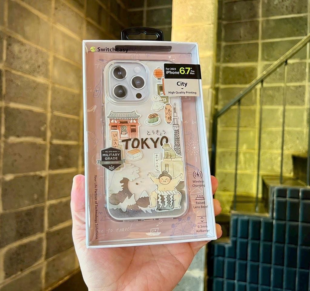 Case Ốp điện thoại iPhone Switcheasy Chính Hãng Trong Stickers Du Lịch iPhone 15Promax