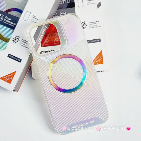 Case Ốp điện thoại iPhone Gear4 Trong nhám Magsafe hologram iPhone 15Promax