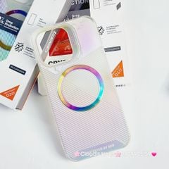 Case Ốp điện thoại iPhone Gear4 Trong nhám Magsafe hologram iPhone 15Promax