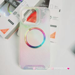 Case Ốp điện thoại iPhone Gear4 Trong nhám Magsafe hologram iPhone 15Promax