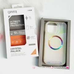 Case Ốp điện thoại iPhone Gear4 Trong nhám Magsafe hologram iPhone 15Promax