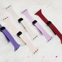 Dây Apple Watch Silicone Basic chống bẩn có mắc cài hít nam châm ( bản nhỏ)
