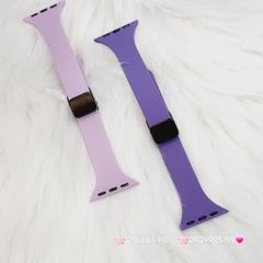 Dây Apple Watch Silicone Basic chống bẩn có mắc cài hít nam châm ( bản nhỏ)