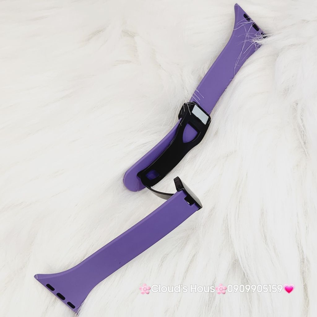 Dây Apple Watch Silicone Basic chống bẩn có mắc cài hít nam châm ( bản nhỏ)