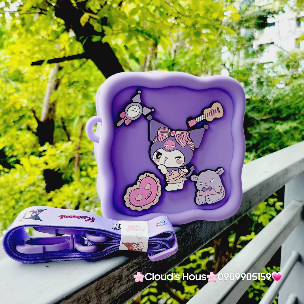 TÚI ĐEO CHÉO Silicone Hoạt Hình Sanrio Chính hãng