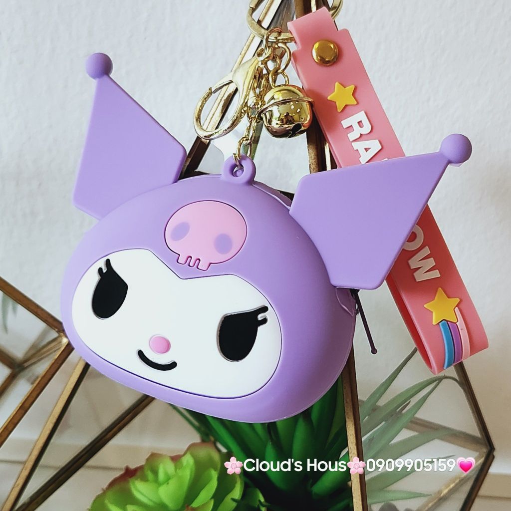 Bóp Móc Khóa Silicone Hoạt Hình Sanrio