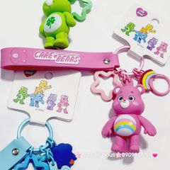 Móc Khóa Gấu Biểu Cảm Cầu Vồng Care Bear
