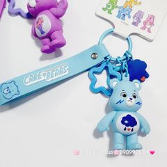 Móc Khóa Gấu Biểu Cảm Cầu Vồng Care Bear