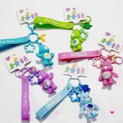 Móc Khóa Gấu Biểu Cảm Cầu Vồng Care Bear