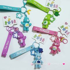 Móc Khóa Gấu Biểu Cảm Cầu Vồng Care Bear