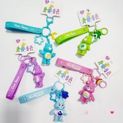 Móc Khóa Gấu Biểu Cảm Cầu Vồng Care Bear