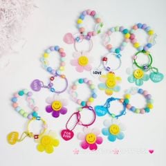Vòng charm đeo tay hoạt hình kute Bông hoa Mặt Cười