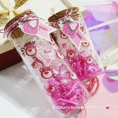 Lọ điều ước trang trí Gấu Dâu Lotso có đèn