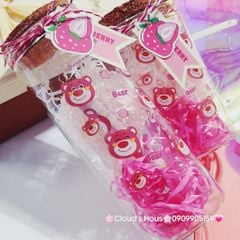 Lọ điều ước trang trí Gấu Dâu Lotso có đèn