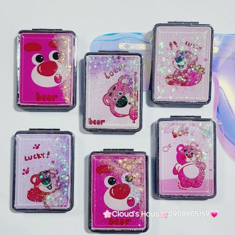 Gương Mini Gấp gọn Gấu dâu Lotso (3 mẫu)