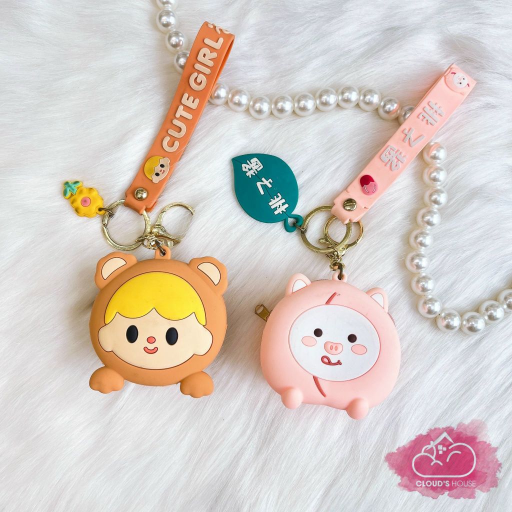 Bóp móc khóa Silicone