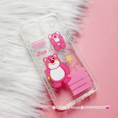 Case Ốp điện thoại iPhone Lotso Gấu dâu mẫu lẻ trong nút nổi iPhone 13Pro/14Plus