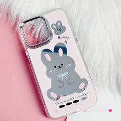 Case Ốp điện thoại iPhone Gương Thỏ Bunny Nút nổi iPhone 14Promax
