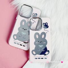 Case Ốp điện thoại iPhone Gương Thỏ Bunny Nút nổi iPhone 14Promax