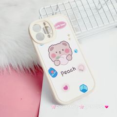 Case Ốp điện thoại iPhone Nhám da kute phôi tròn mẫu lẻ iPhone 11/12/13/Pro/Promax