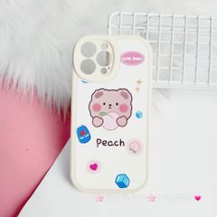 Case Ốp điện thoại iPhone Nhám da kute phôi tròn mẫu lẻ iPhone 11/12/13/Pro/Promax
