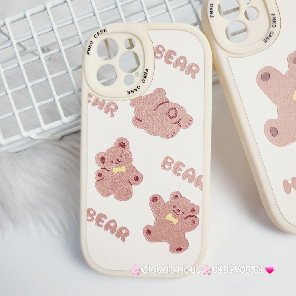 Case Ốp điện thoại iPhone Nhám da kute phôi tròn mẫu lẻ iPhone 11/12/13/Pro/Promax