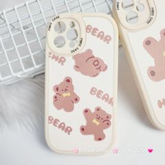 Case Ốp điện thoại iPhone Nhám da kute phôi tròn mẫu lẻ iPhone 11/12/13/Pro/Promax