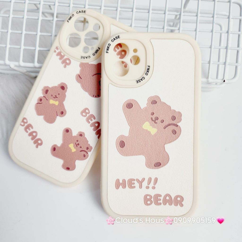 Case Ốp điện thoại iPhone Nhám da kute phôi tròn mẫu lẻ iPhone 11/12/13/Pro/Promax