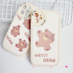 Case Ốp điện thoại iPhone Nhám da kute phôi tròn mẫu lẻ iPhone 11/12/13/Pro/Promax