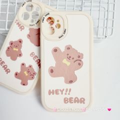 Case Ốp điện thoại iPhone Nhám da kute phôi tròn mẫu lẻ iPhone 11/12/13/Pro/Promax