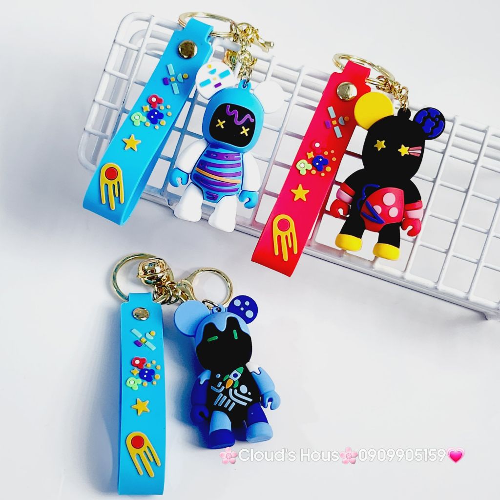 Móc Khoá Bearbrick Ngầu nhiều màu