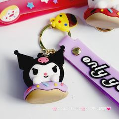 Móc Khoá Kuromi Kitty Melody Cinnamoroll Bánh Donut