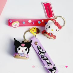 Móc Khoá Kuromi Kitty Melody Cinnamoroll Bánh Donut