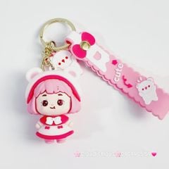 Móc Khoá Bé Gái Cute & Vịt Nâu Cooing Duck